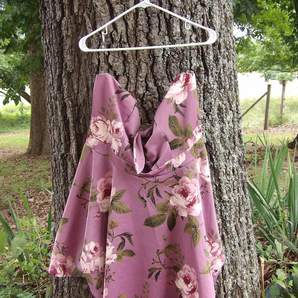 Charlotte Russe Strapless Floral Dress 3x